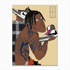 travis scott sneakers Canvas Print