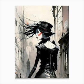 Gothic Woman Canvas Print