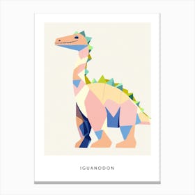 Nursery Dinosaur Art Iguanodon 1 Poster Canvas Print