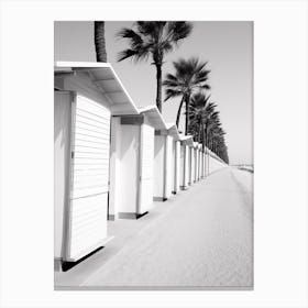 Forte Dei Marmi, Italy, Black And White Photography 2 Canvas Print