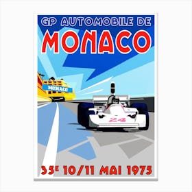 75 Monaco Gp James Hunt Canvas Print