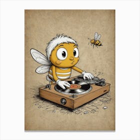 Bee Dj Canvas Print