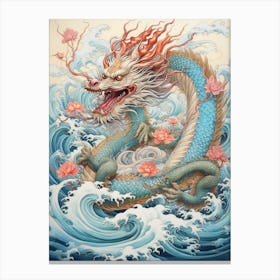 Dragon Close Up Traditional Chinese Style 3 Canvas Print