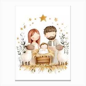 Christmas Nativity Canvas Print