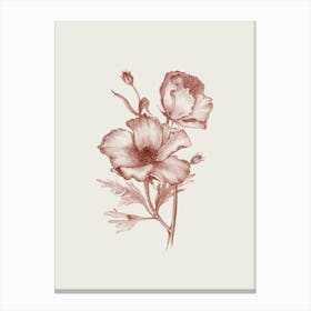 Flower No76a Aga Szafranska Canvas Print