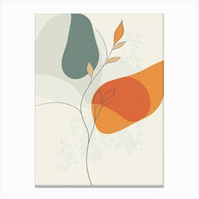 Abstract Leaves 1 Canvas Print