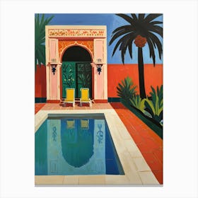 Pool In Morocco Canvas Print