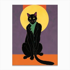 Black Cat Canvas Print