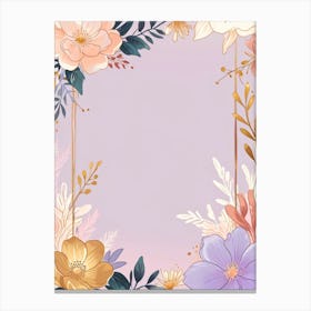 Floral Frame 9 Canvas Print