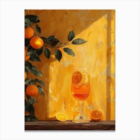 Aperol Spritz Orange 39 Canvas Print