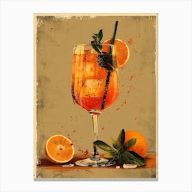 Aperol Spritz Art Print 82 Canvas Print