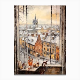 Winter Cityscape York United Kingdom 3 Canvas Print