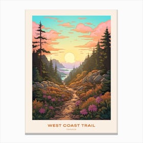 West Coast Trail Canada 4 Hike Poster Canvas Print