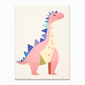 Nursery Dinosaur Art Stegosaurus 3 Canvas Print