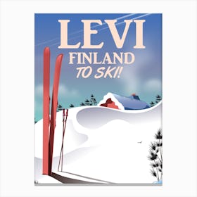 Levi Finland To Ski Canvas Print