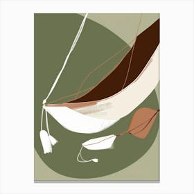 Canoe Illustration Canvas Print