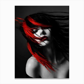 Woman With Red Hair 2 Canvas Print