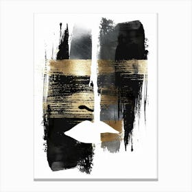 Black And Gold 37 Canvas Print