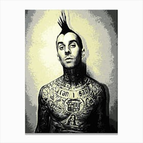 travis barker blink 182 1 Canvas Print