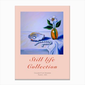 Still Life Collection Blue Tones Canvas Print