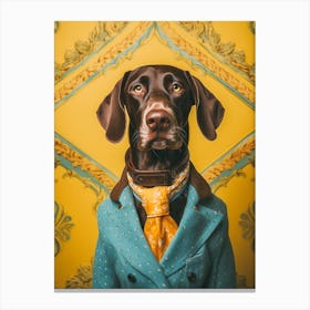 A German Shorthaired Pointer Dog 4 Canvas Print