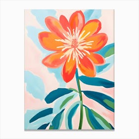 Orange Flower Canvas Print