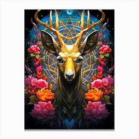 Deer Head Canvas Print