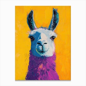 Modern Pop Art Llama 1 Canvas Print