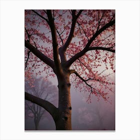 Sakura Tree At Sunrise Canvas Print