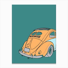 Car Vw Beetle Canvas Print