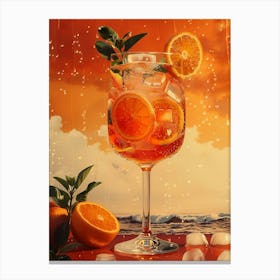 Aperol Spritz Art Print 240 Canvas Print