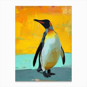 King Penguin St Andrews Bay Colour Block Painting 3 Canvas Print