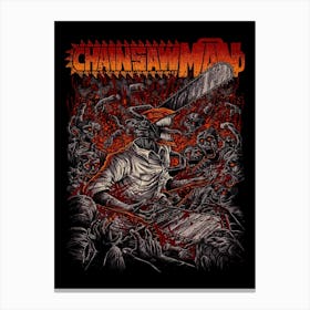 Chainsaw Man Anime Poster Canvas Print