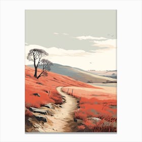 The South Tyne Trail England 3 Hiking Trail Landscape Canvas Print