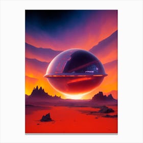 Alien Spaceship Canvas Print