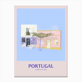 Portugal Local Café Canvas Print