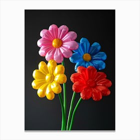 Bright Inflatable Flowers Oxeye Daisy 1 Canvas Print