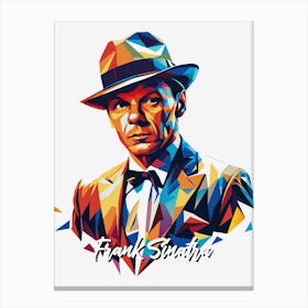 Frank Sinatra in WPAP Pop Art Canvas Print