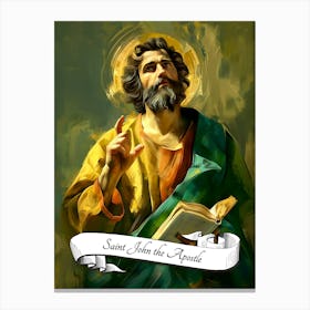 Saint John The Apostle Catholic Church St Canvas Print