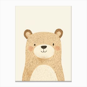 Teddy Bear, Nursery Wall Art for Kids Canvas Print