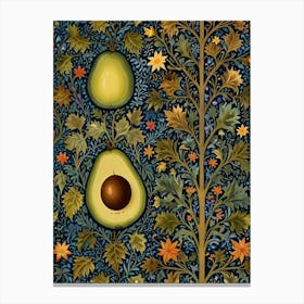 William Morris Avocado Tree Canvas Print