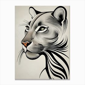 Lion Head 3 Canvas Print