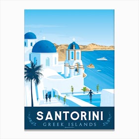 Santorini Greece Canvas Print