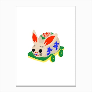 Tama Usagi Hariko Rabbit Doll Canvas Print