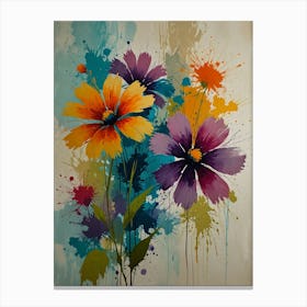 Colorful Flowers 12 Canvas Print