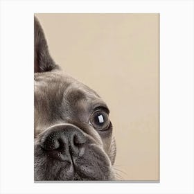 French Bulldog.Generated AI. Art Print 3 Canvas Print