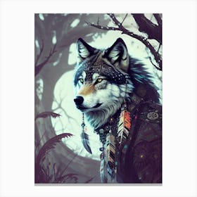 Wolf art 11 Canvas Print