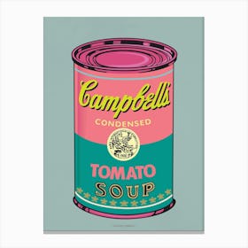 CAMPBELL´S SOUP PINK | POP ART Digital creation | THE BEST OF POP ART, NOW IN DIGITAL VERSIONS! Prints with bright colors, sharp images and high image resolution. Canvas Print