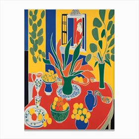 Table In The Sun Matisse Style Canvas Print
