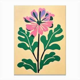 Cut Out Style Flower Art Agapanthus 1 Canvas Print